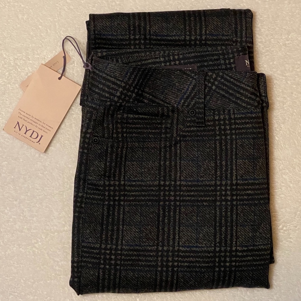 Petite plaid pants by NYDJ
